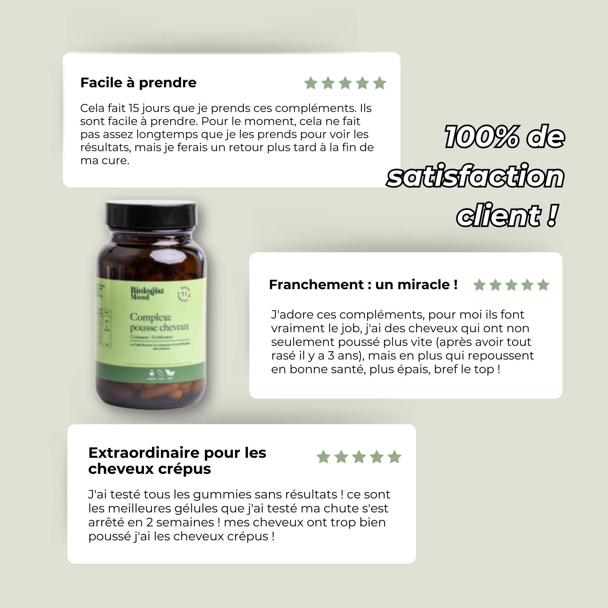 Complément alimentaire cheveux - Traitement naturel 1 mois - Image 3