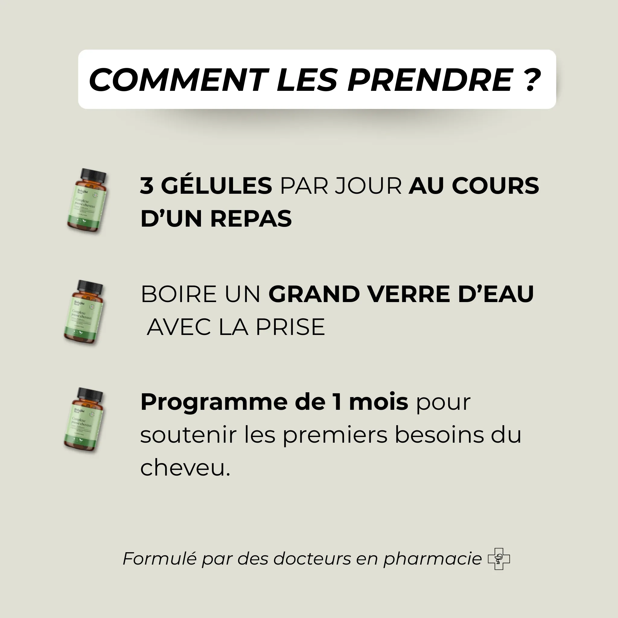 Complément alimentaire cheveux - Traitement naturel 1 mois - Image 4