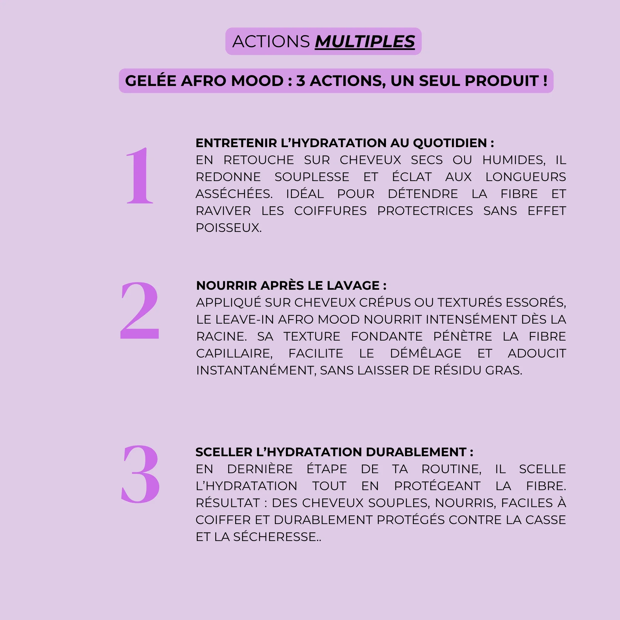 Gelée Capillaire Afro Mood -  Cheveux afro, texturés et crépus - Image 4