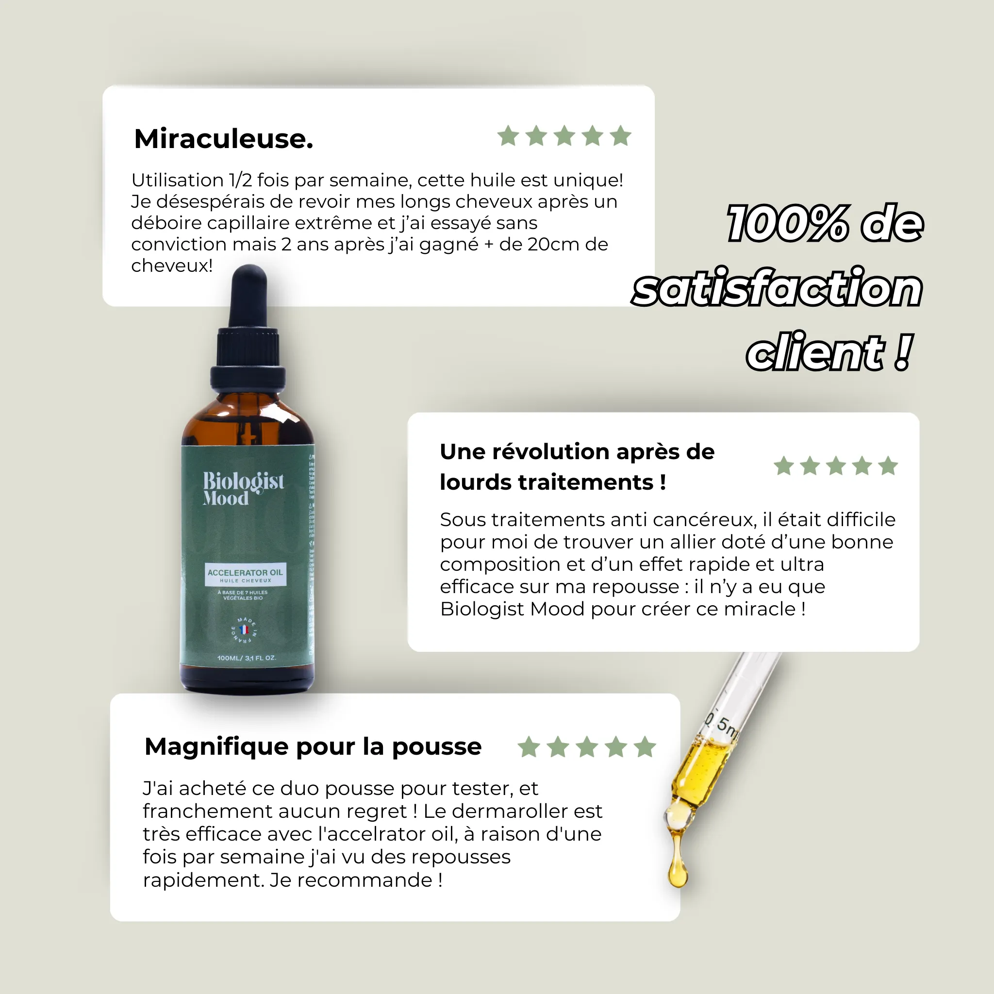 Accelerator oil - Huile pousse cheveux naturelle - Image 3