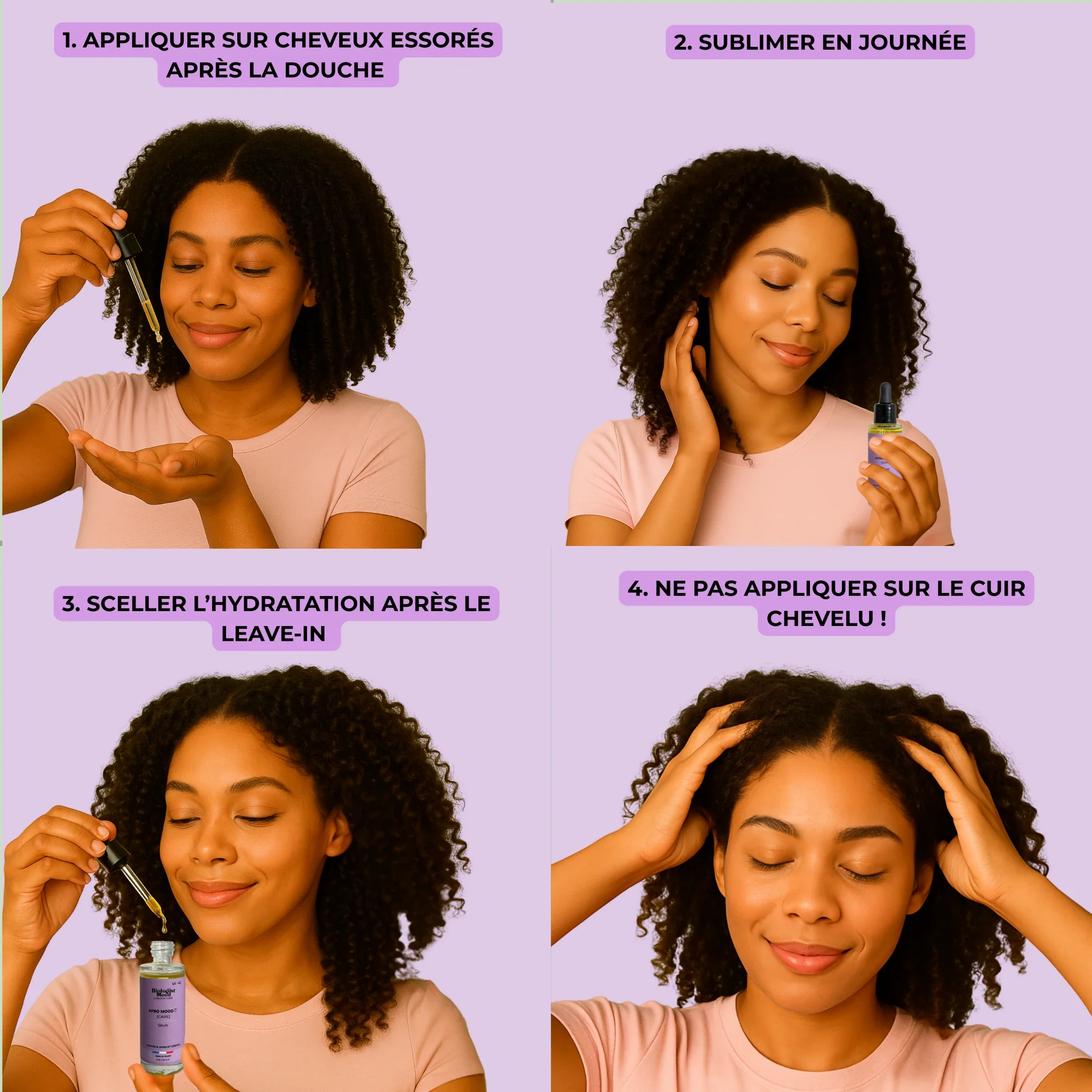 Le Sérum Afro Mood -Huile sèche sublimatrice pour cheveux afro et crépus - Image 7