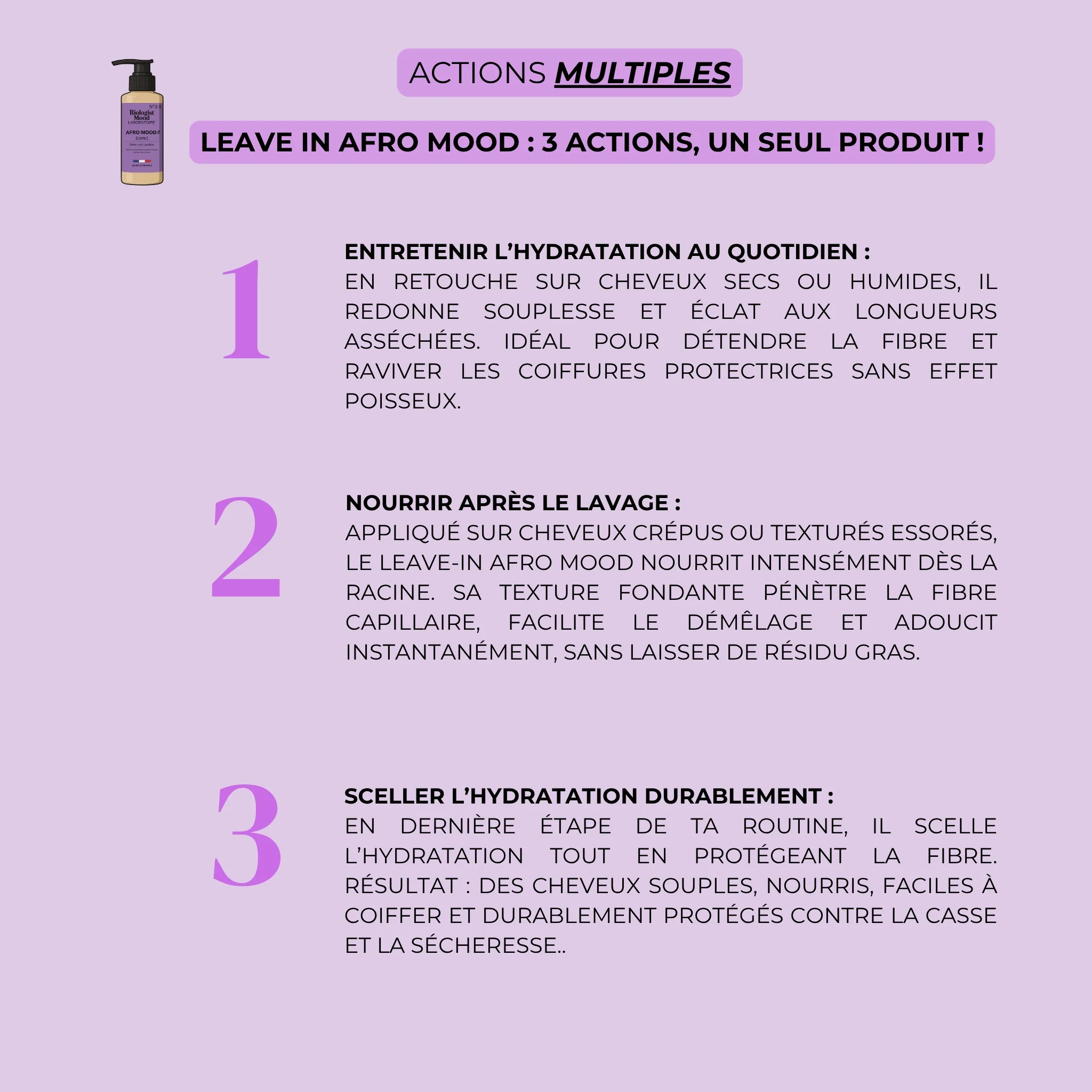 Leave In Afro Mood - Cheveux afros, crépus, texturés - Image 5