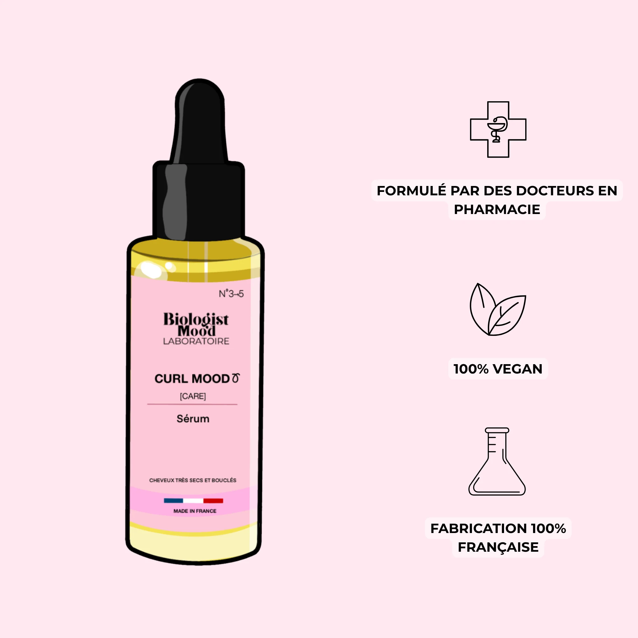 Le Sérum Curl Mood Care – Huile sèche cheveux bouclés, frisés et crépus - Image 3