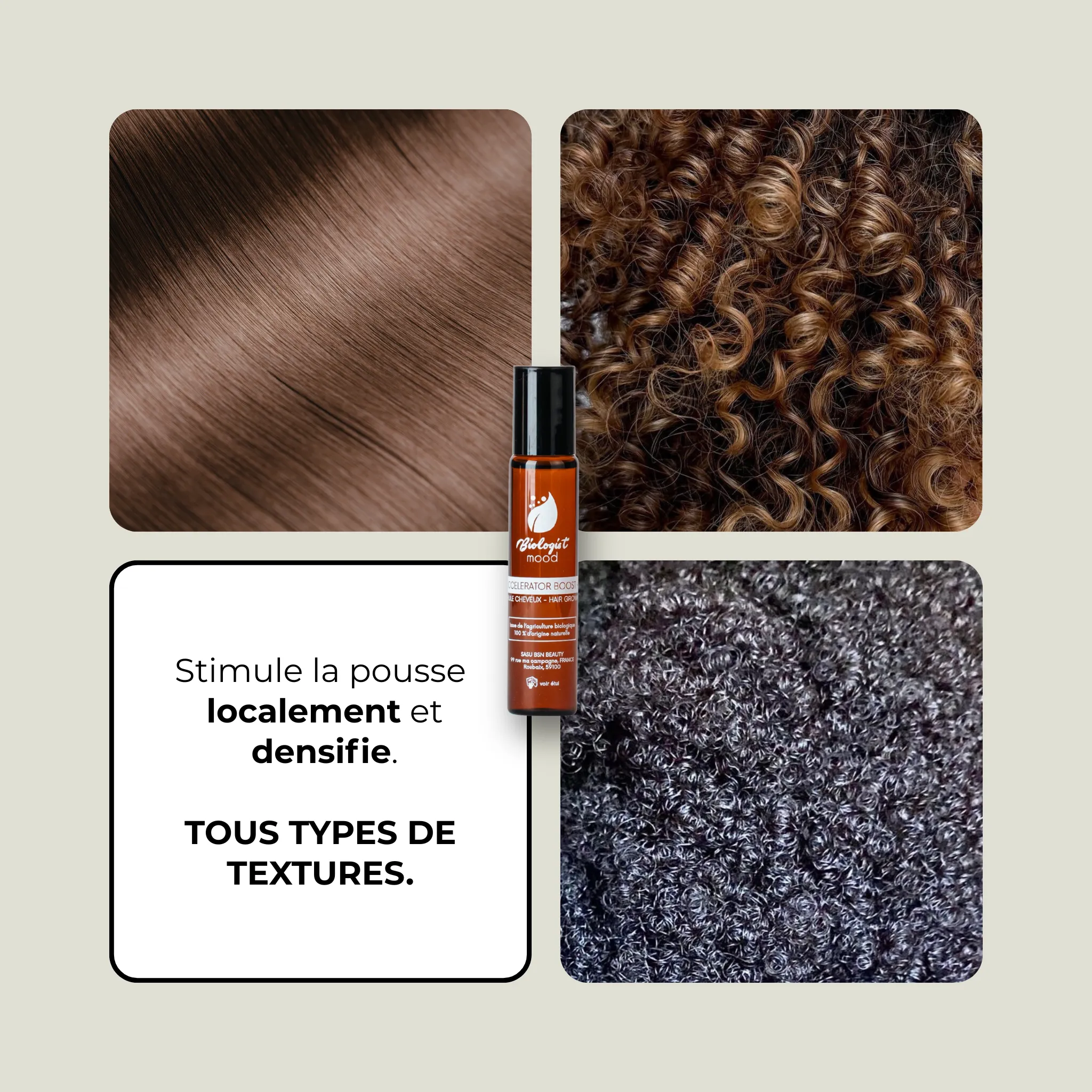 Accelerator Roll on Boost + :  3% huiles essentielles pour la pousse des cheveux - Image 4